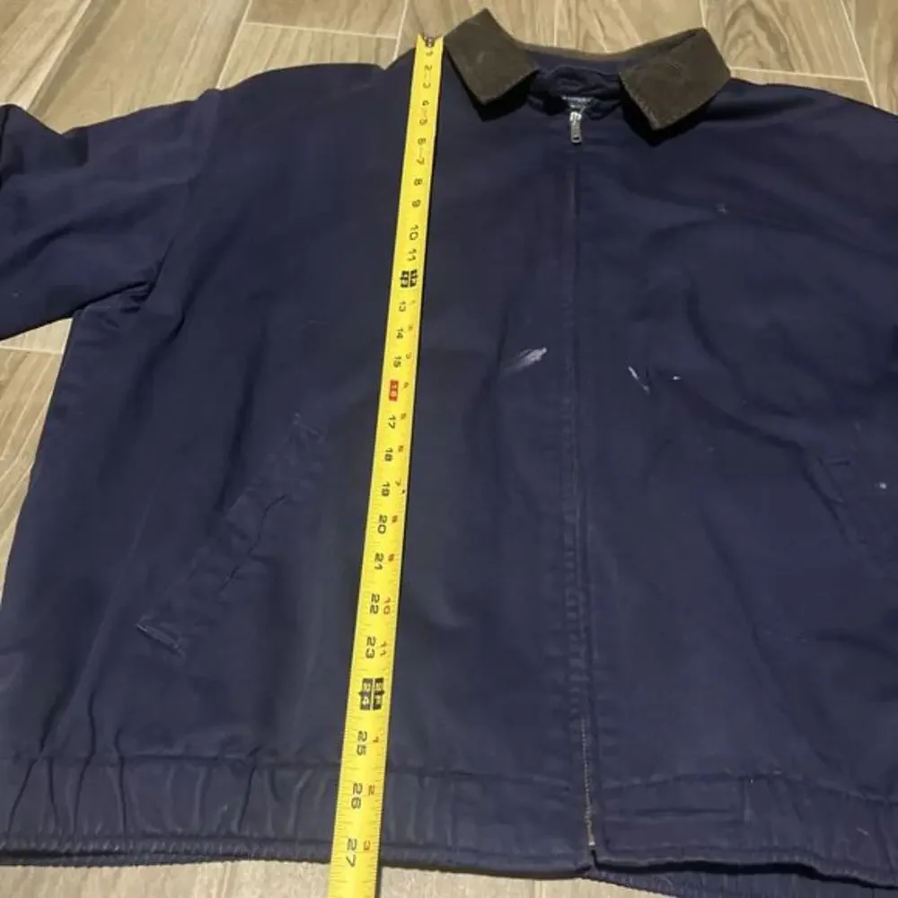 Polo By Ralph Lauren Mens Size 2XL Navy Bomber Jacket Corduroy Collar Cotton‎ - Picture 8 of 13